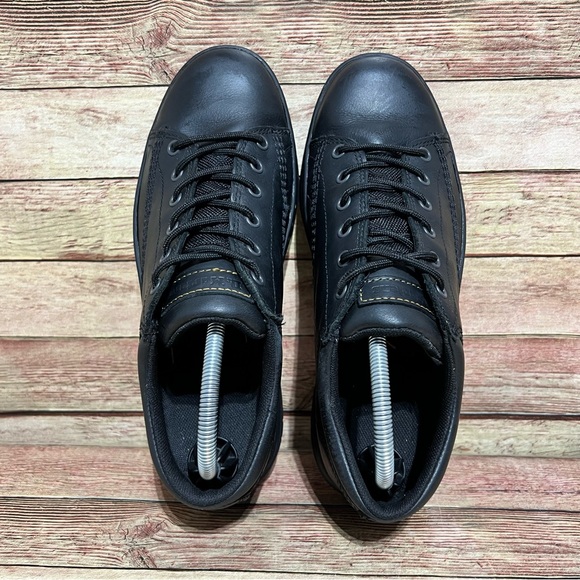 Dr. Martens Black Leather Maltby & Safety Shoes - Picture 7 of 11
